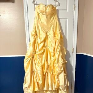 Stunning Custom Light Yellow Gown (Belle-Inspired)
